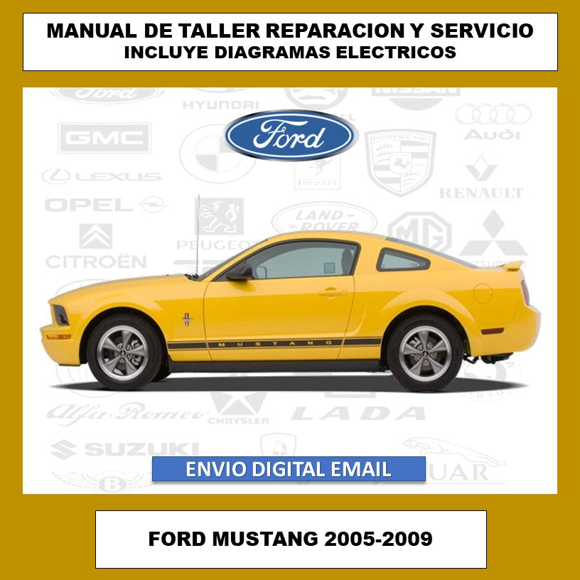 Manual de Taller, Reparación y Servicio Ford Mustang 2005-2009