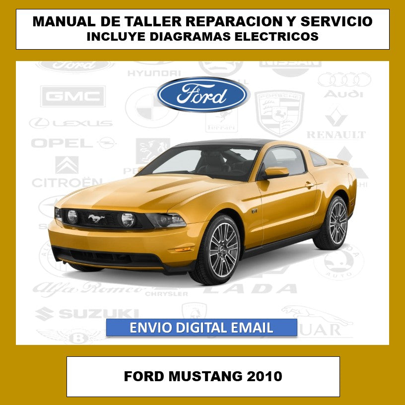 Manual de Taller, Reparación y Servicio Ford Mustang 2010