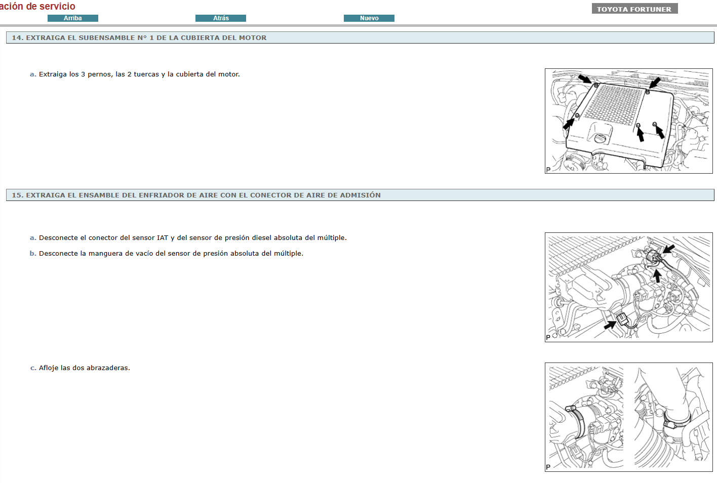 Manual de Taller, Reparacion y Servicio Toyota Fortuner Hilux SW4 2010 Español