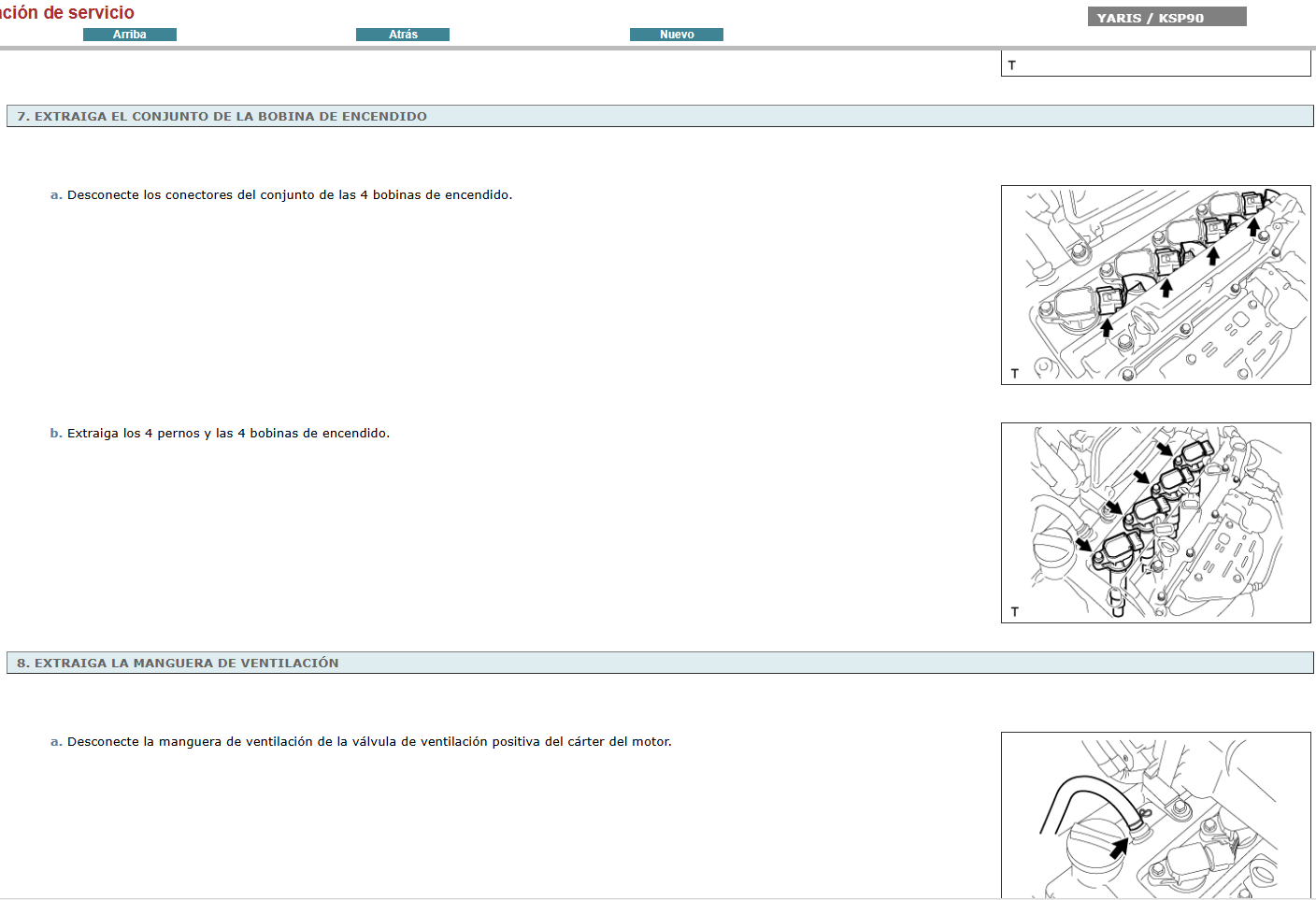 Manual de Taller, Reparacion y Servicio Toyota Yaris 2006-2013 NCP90 Español