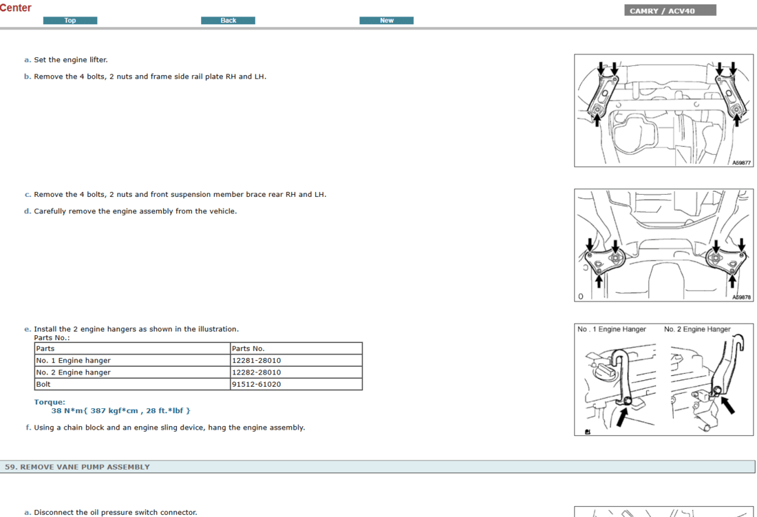 Manual de Reparacion y Servicio Toyota Camry ACV40 2010