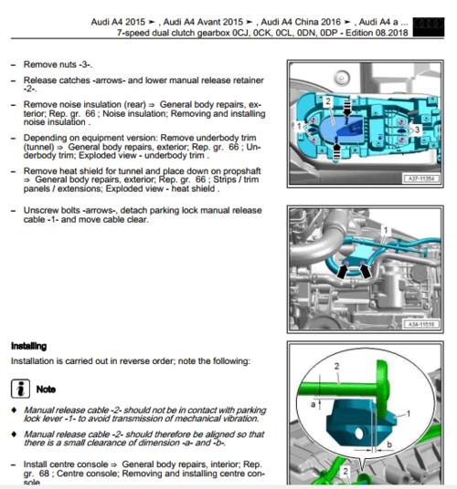 Manual de Taller, Reparación y Servicio Audi A5 2016-2020