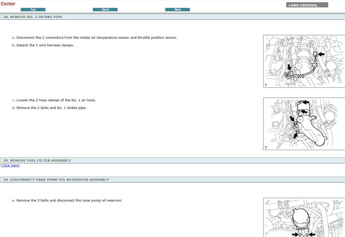 Página del manual de reparación del Toyota Land Cruiser Prado J150 2011 en un entorno de taller. Este manual ofrece una guía completa para el mantenimiento preventivo y las reparaciones, con especificaciones técnicas detalladas.