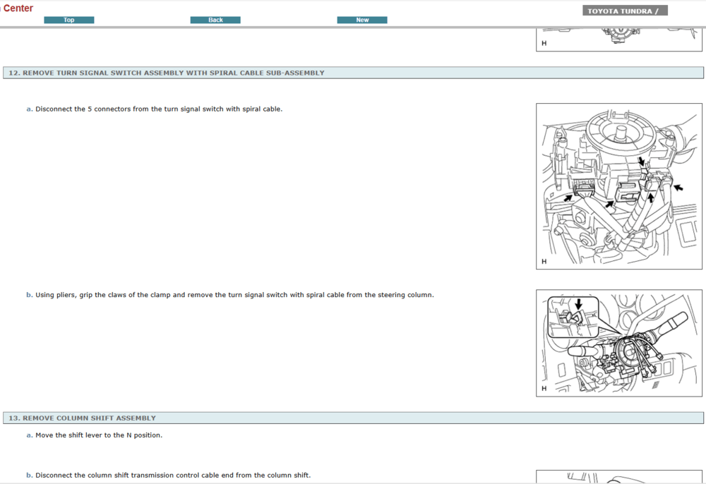 Vista detallada del motor en el manual de reparación del Toyota Tundra 2009. Un recurso esencial para el diagnóstico y servicio del motor, con instrucciones precisas para los mecánicos.