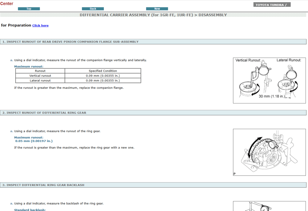Instrucciones de servicio de la transmisión del Toyota Tundra 2013. Esta imagen muestra los procedimientos de nuestro manual de taller, ideal para la reparación y el mantenimiento de la caja de cambios.