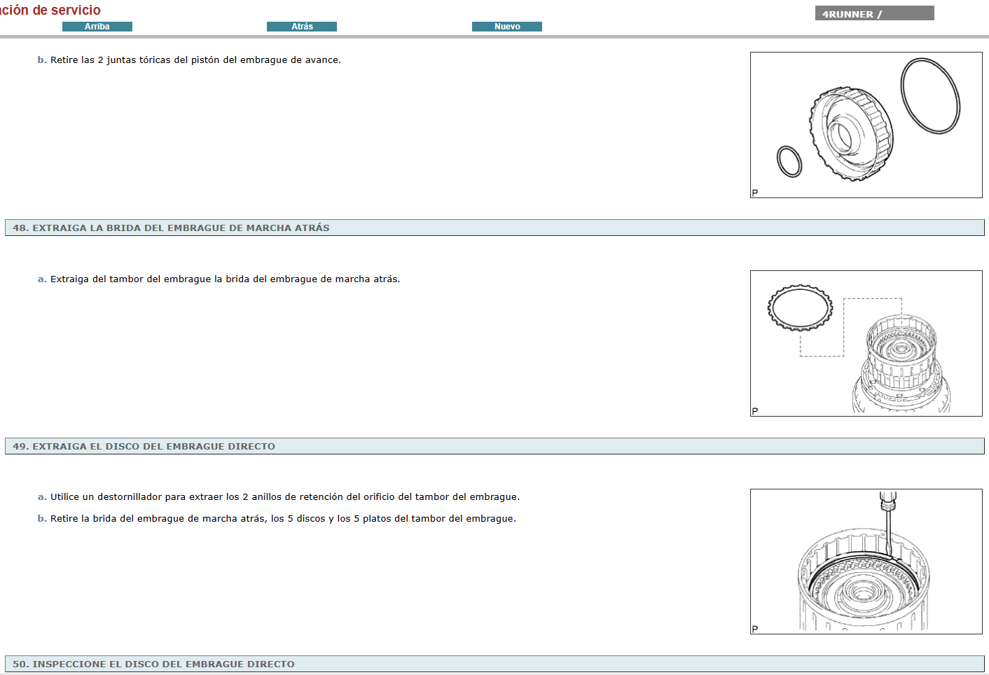 Manual de Taller, Reparación y Servicio Toyota 4Runner 2013 Español
