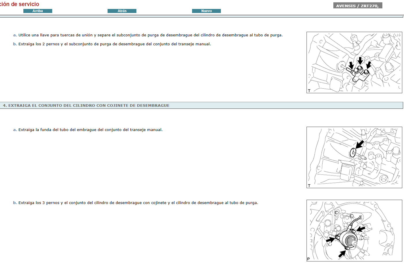 Manual de Taller, Reparación y Servicio Toyota Avensis 2009-2011 Español