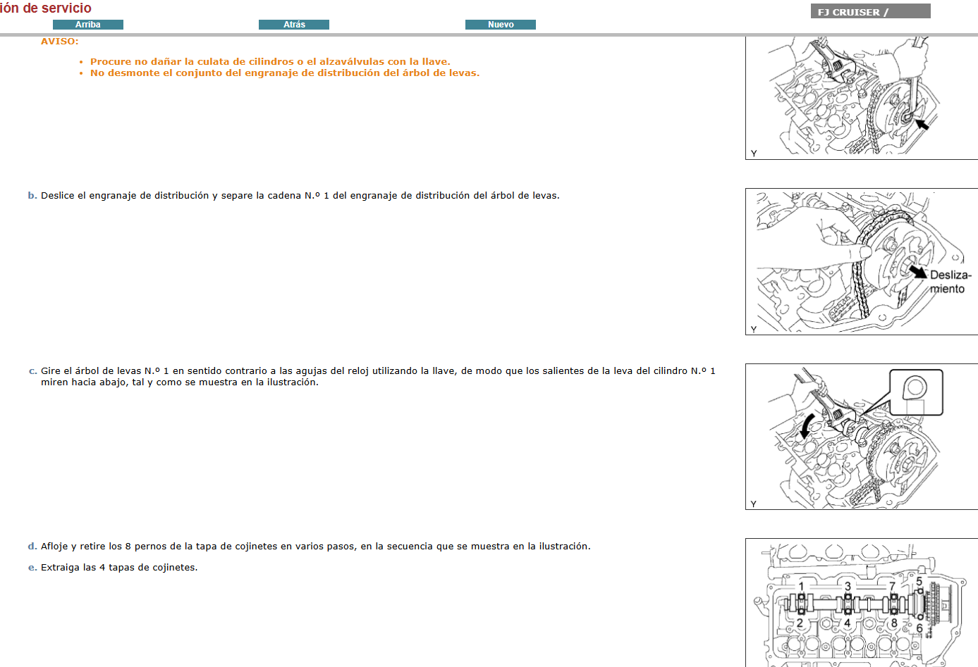 Manual de Taller, Reparacion y Servicio Toyota FJ Cruiser 2009 Español