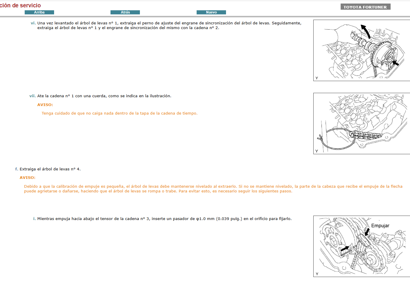 Manual de Taller, Reparacion y Servicio Toyota Fortuner Hilux SW4 2011 Español