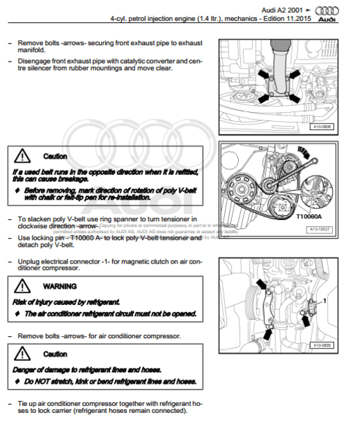Manual de Taller, Reparación y Servicio Audi A2 2000-2005