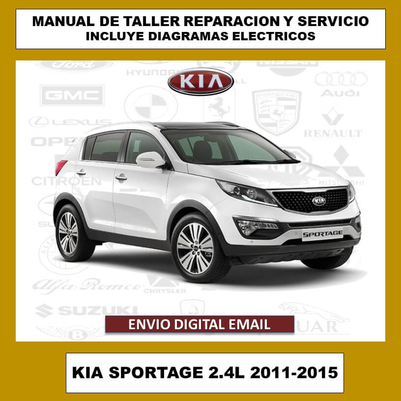 Manual de Taller, Reparación y Servicio Kia Sportage 2.4L 2011-2015 Español