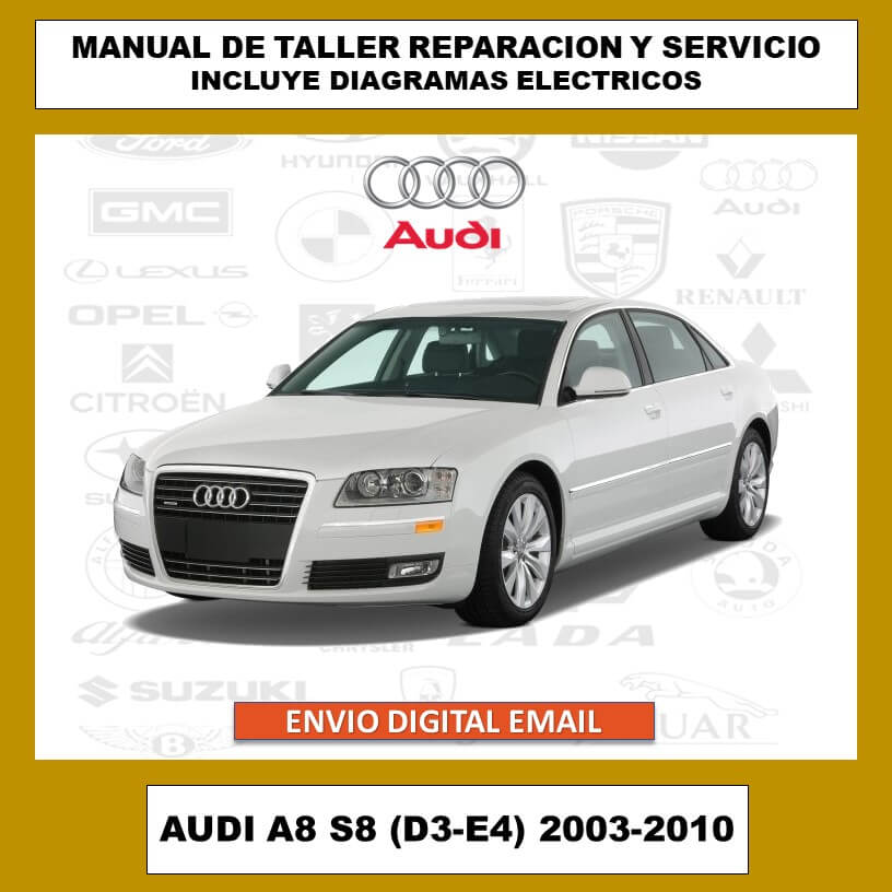 Manual de Taller, Reparación y Servicio Audi A8 S8 2003-2010