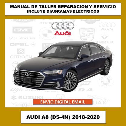 Manual de Taller, Reparación y Servicio Audi A8 (D5-4N) 2018-2020