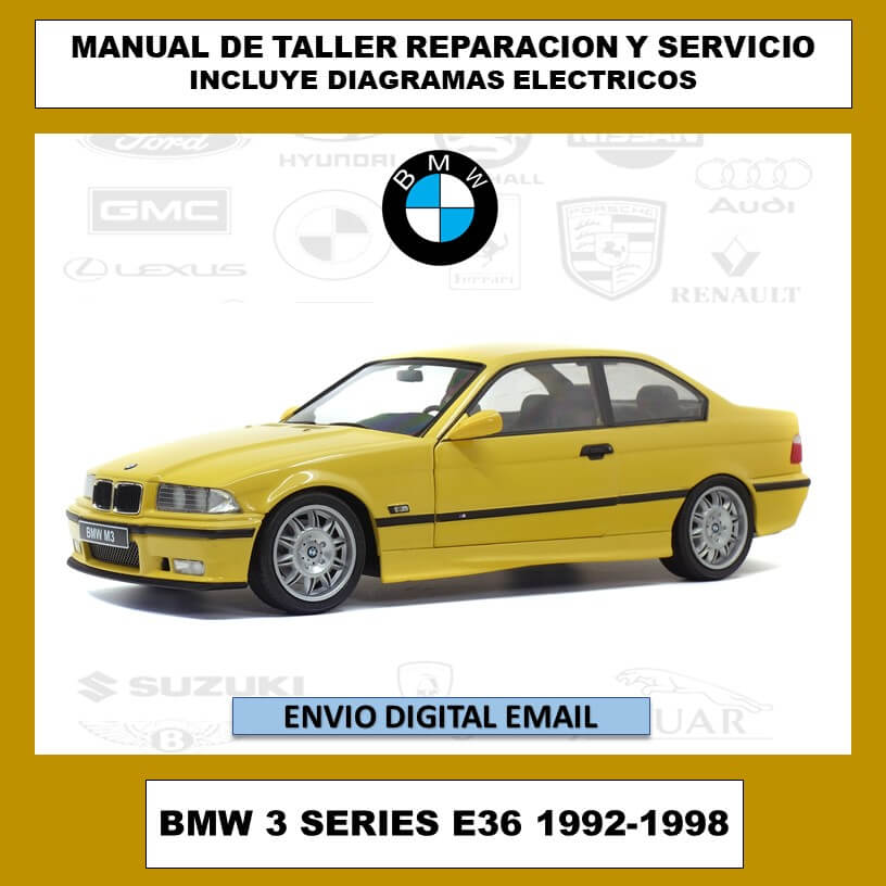 Manual de Taller, Reparación y Servicio BMW 3 Series E36 1992-1998