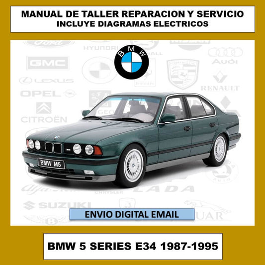 Manual de Taller, Reparación y Servicio BMW 5 Series E34 1987-1995