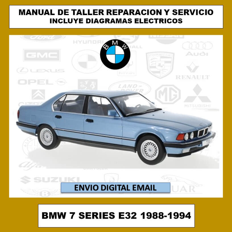 Manual de Taller, Reparación y Servicio BMW 7 Series E32 1988-1994