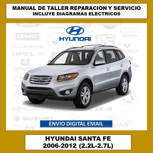 Manual de Taller, Reparación y Servicio Hyundai Santa Fe 2006-2012