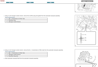 Manual de Reparacion y Servicio Toyota Camry ASV50 – AVS51 2015