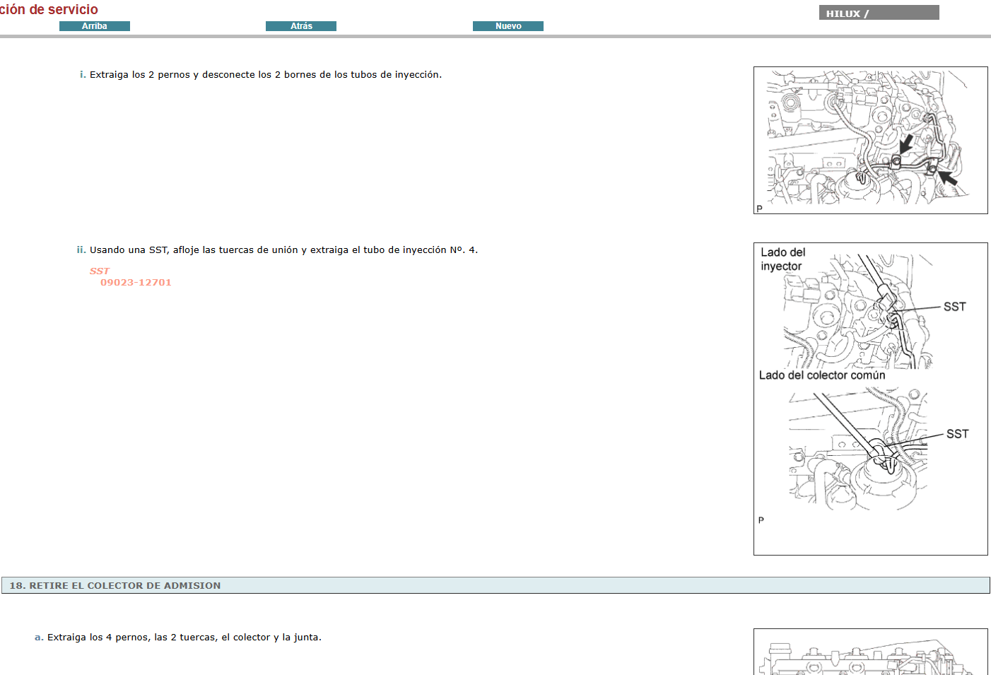 Manual de Taller, Reparacion y Servicio Toyota Hilux 2005-2012 Español