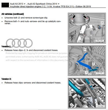 Manual de Taller, Reparación y Servicio Audi A3 (8V) 2013-2020