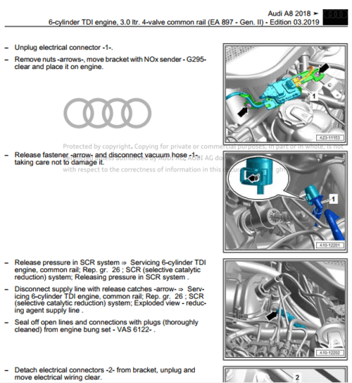 Manual de Taller, Reparación y Servicio Audi A8 (D5-4N) 2018-2020