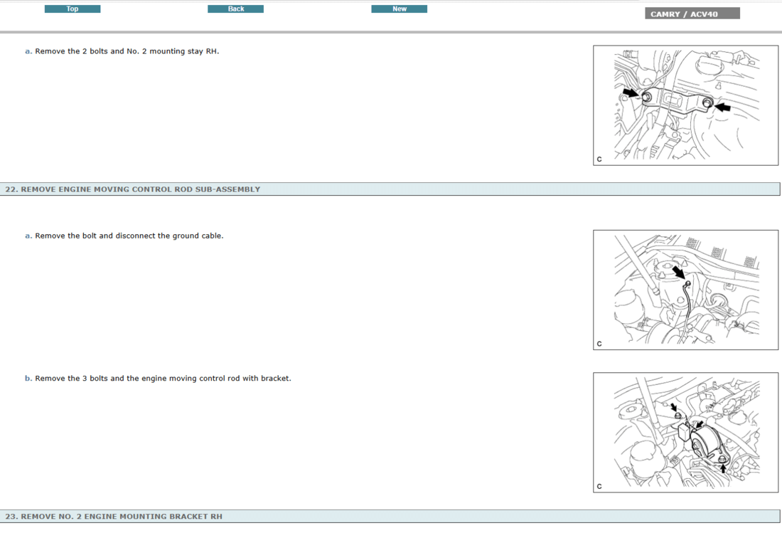Manual de Reparacion y Servicio Toyota Camry ACV40 2006-2009