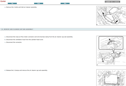 Manual de Reparacion y Servicio Toyota Camry HV – AVV50 2013