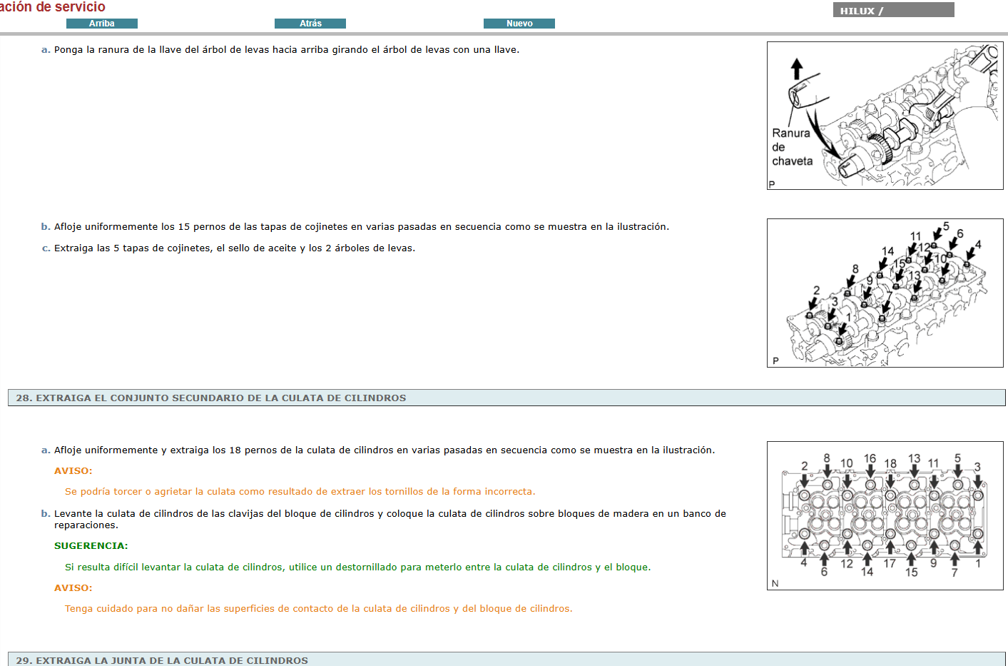Manual de Taller, Reparacion y Servicio Toyota Hilux 2005-2012 Español