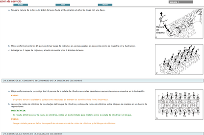 Manual de Taller, Reparacion y Servicio Toyota Hilux 2005-2012 Español