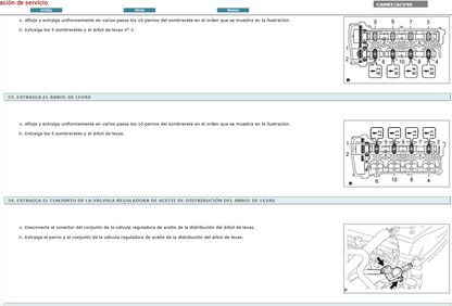 Manual de Taller, Reparación y Servicio Toyota Camry ACV40 2007 Español