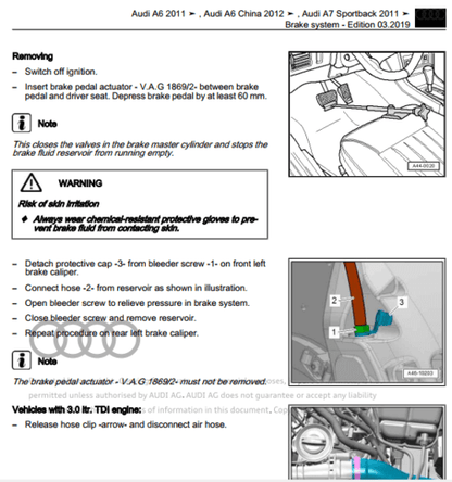 Manual de Taller, Reparación y Servicio Audi A6 (C7-4G) 2011-2018