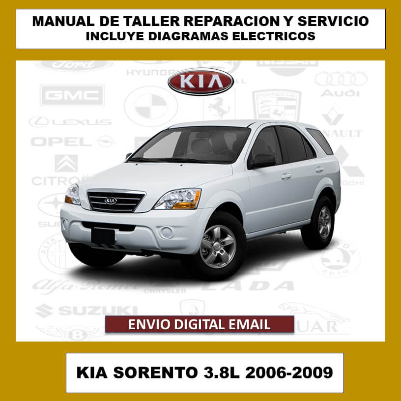 Manual de Taller, Reparación y Servicio Kia Sorento 3.8L 2006-2009