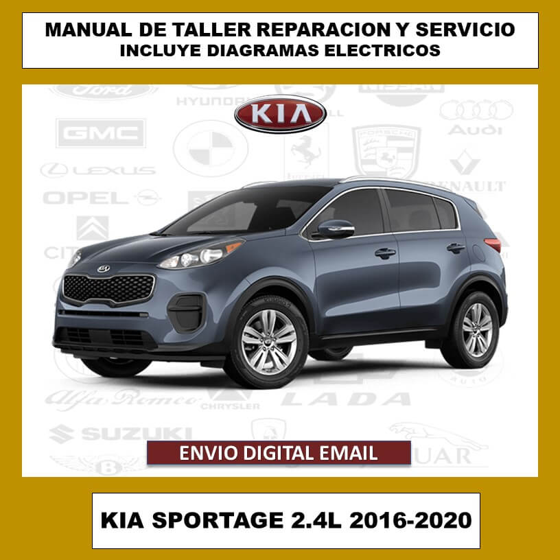 Manual de Taller, Reparación y Servicio Kia Sportage QL 2.4L 2016-2020