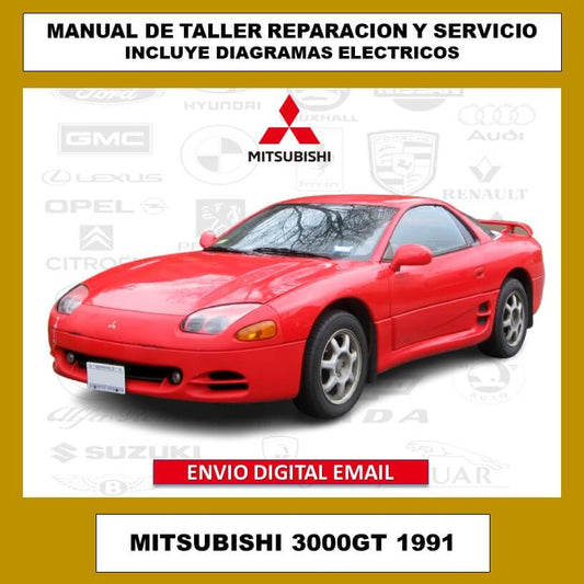 Manual de Taller, Reparación y Servicio Mitsubishi 3000GT 1991