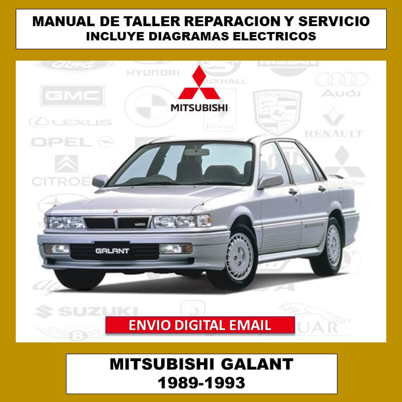 Manual de Taller, Reparación y Servicio Mitsubishi Galant 1989-1993