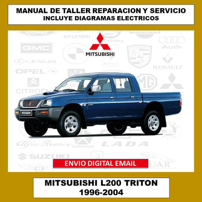 Manual de Taller, Reparación y Servicio Mitsubishi L200 Triton 1996-2004