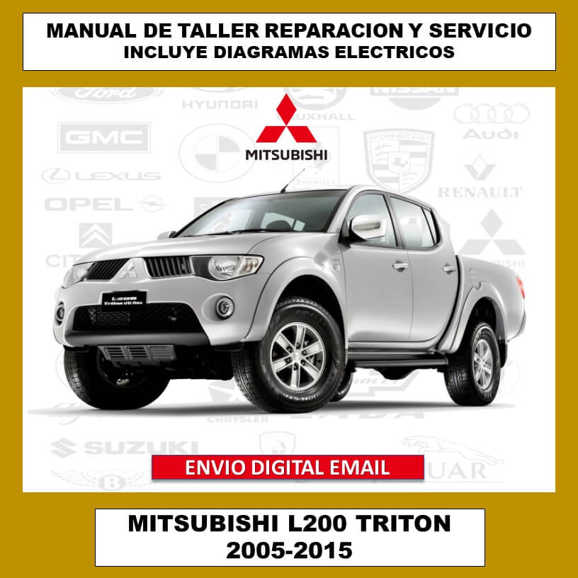 Manual de Taller, Reparación y Servicio Mitsubishi L200 Triton 2005-2015