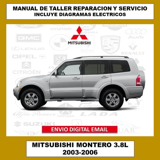 Manual de Taller, Reparación y Servicio Mitsubishi Montero 3.8L 2003-2006