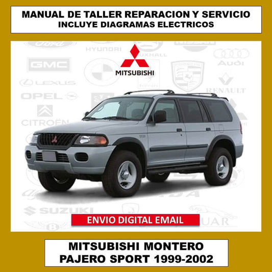 Manual de Taller, Reparación y Servicio Mitsubishi Montero Pajero Sport 1999-2002