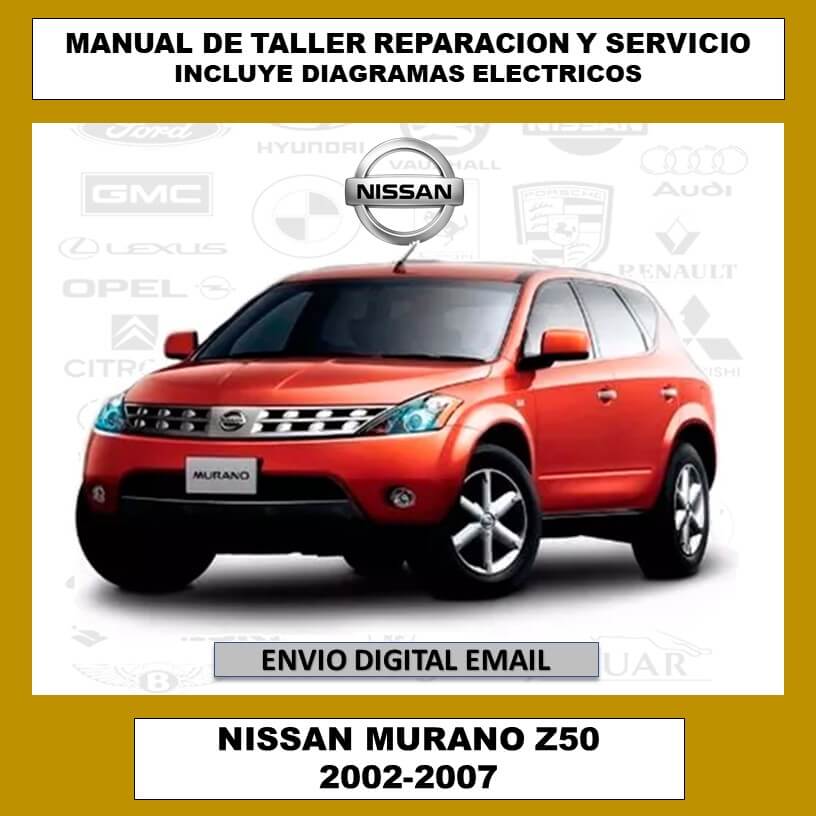 Manual de Taller, Reparación y Servicio Nissan Murano Z50 2002-2007