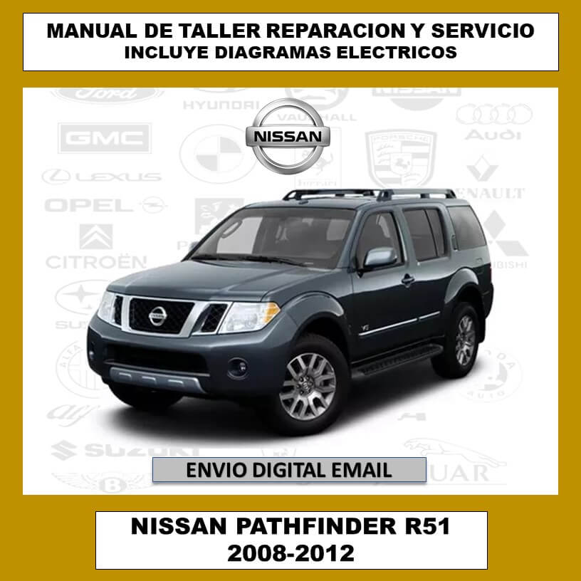 Manual de Taller, Reparación y Servicio Nissan Pathfinder R-51 2008-2012