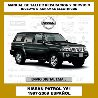 Manual de Taller, Reparación y Servicio Nissan Patrol Y61 1997-2008 Español