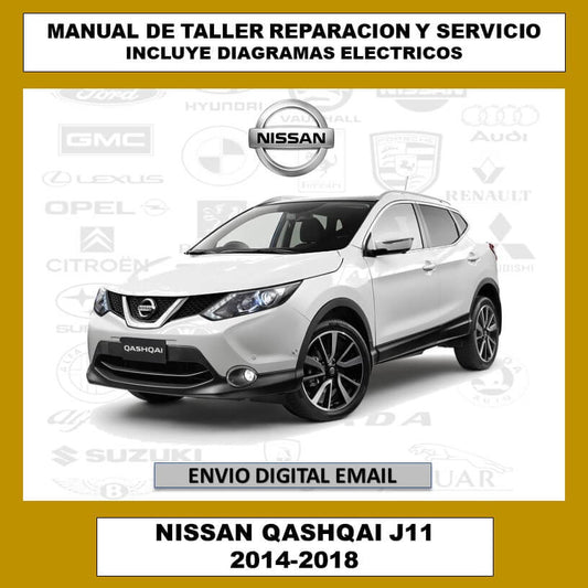 Manual de Taller, Reparación y Servicio Nissan Qashqai J11 2014-2018