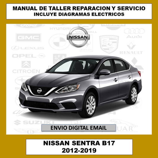 Manual de Taller, Reparación y Servicio Nissan Sentra B17 2012-2019