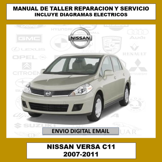 Manual de Taller, Reparación y Servicio Nissan Versa C11 2007-2011