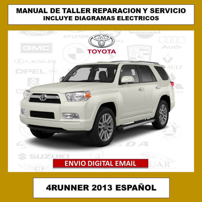 Manual de Taller, Reparación y Servicio Toyota 4Runner 2013 Español