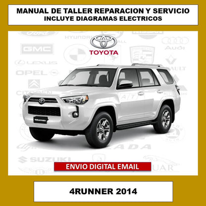 Manual de Taller, Reparacion y Servicio Toyota 4Runner 2014