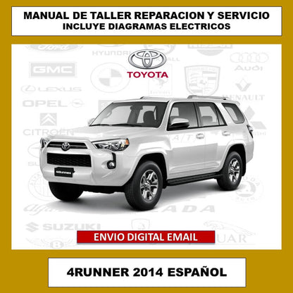 Manual de Taller, Reparación y Servicio Toyota 4Runner 2014 Español