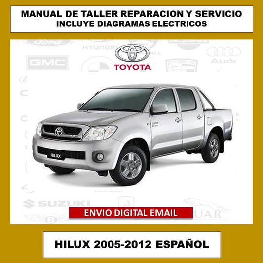 Manual de Taller, Reparacion y Servicio Toyota Hilux 2005-2012 Español