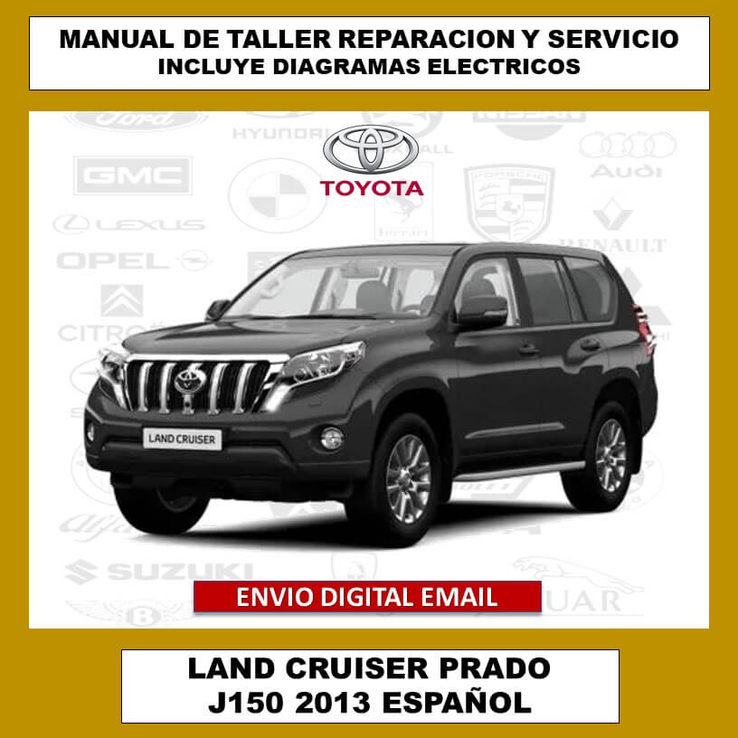 Manual de Taller, Reparacion y Servicio Toyota Land Cruiser Prado J150 2013 Español